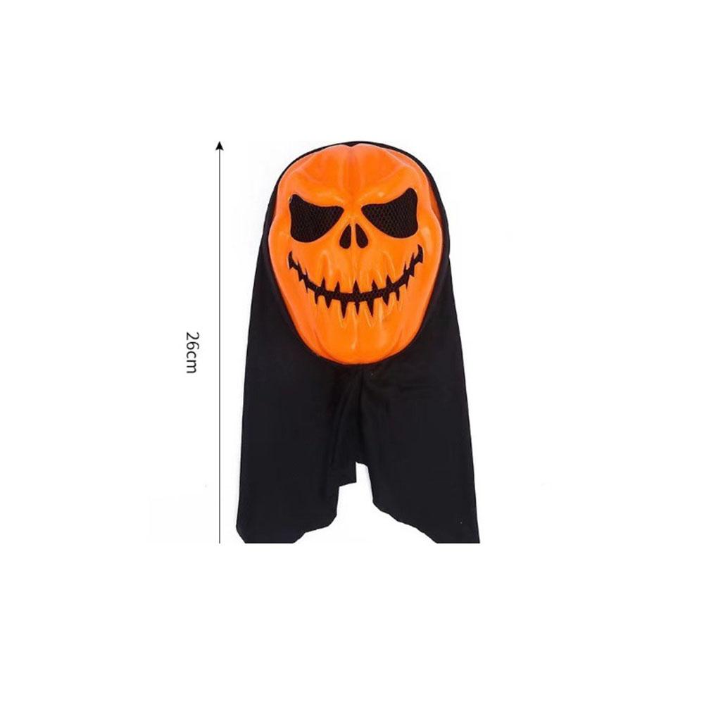 Halloween Face Cover Ventilate Pumpkin Mask Horror Mask Lightweight Pumpkin Head Cover For Cosplay Masquerade Adults
