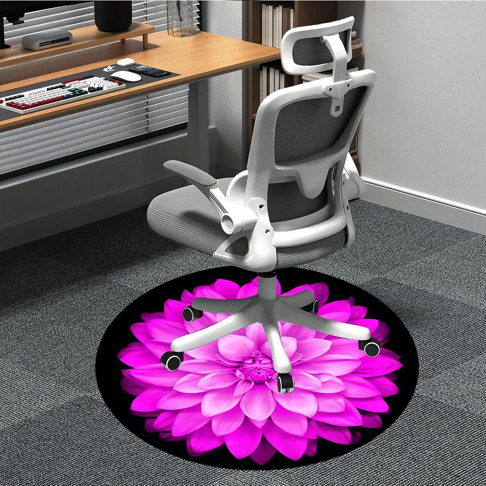 

1pc Flower Bloom Chair Carpet for Office, Soft Flannel Throw Mat, Perfect for Office, Holiday Party Decoration Choice yy260320108 80cm by 80cm