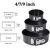 4/7/9Inch Carbon Steel Cake Mold with Latch Nonstick Cake Tin with Removable Bottom Cake Pan Brownies Cheesecake Baking Mould