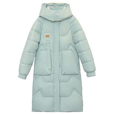 Damen Baumwollmantel für Winter Neuer Baumwollmantel für Damen Lang Knielang Verdickt Koreanisch Locker Kapuzenjacke Vielseitig