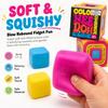 Soda Color Cube Soft Squeeze Toys Slow Stretch Decompression Sensory Toys Focus On Relieving Anxiety Gift With Color Box.