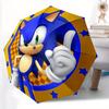 1pc Sonic the Hedgehog Automatic Umbrella | Portable Foldable 8-Rib Manual Open, Cute Gift for Outdoor, Casual Accessory, Durable Canopy Yy250825014