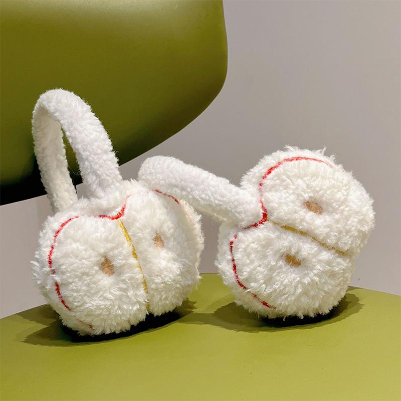 Зимние Милые Девичьи Милые Меховые Наушники Мультяшные Рождественское Яблоко Плюшевые Зимние Теплые Головные Уборы Женские Затычки для Ушей Защита от Холода Наушники OneSize