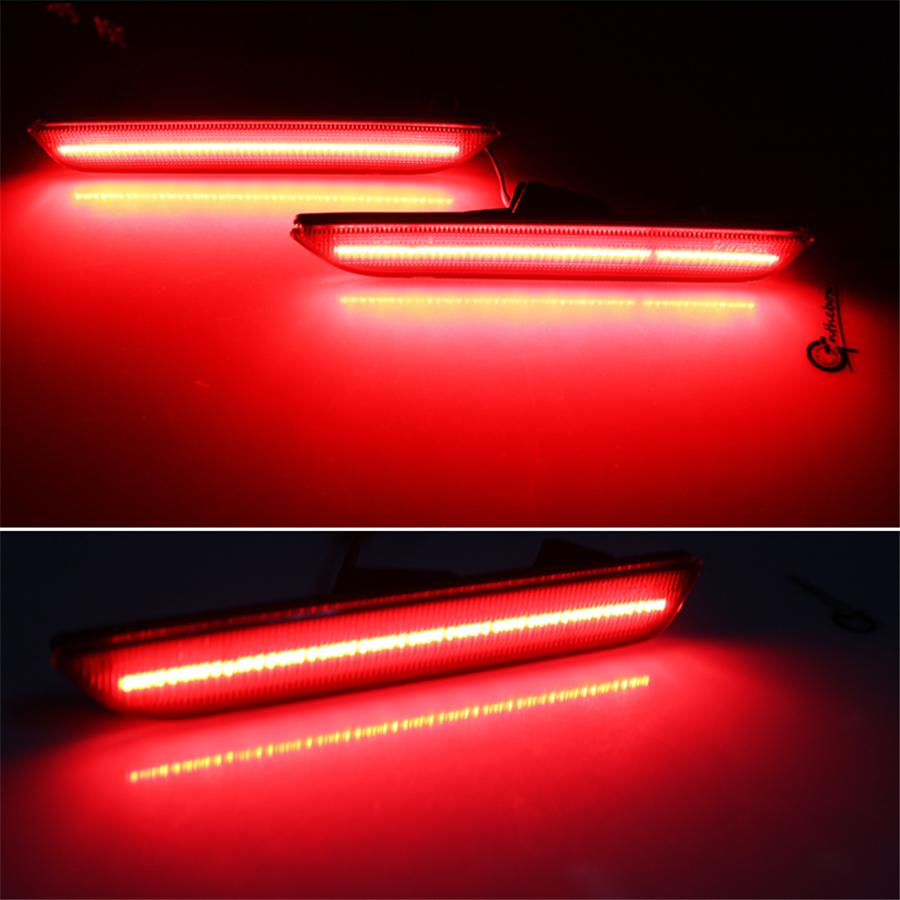 For Rear Bumper Side Light X2-Ford Mustang Red Light