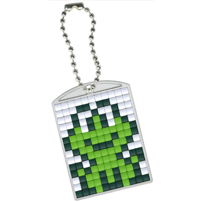 Kit créatif Pixel porte-clé 4x3cm Grenouille