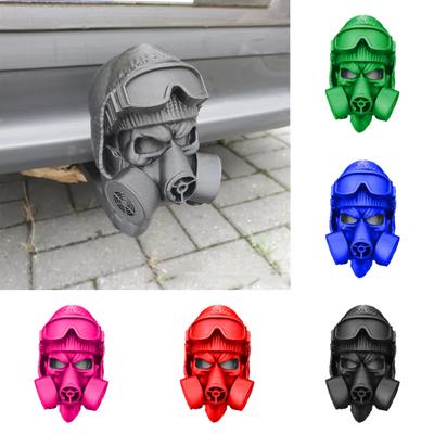 Trailer Ball Cover with Steel Helmet And Gas Shield Mask-shaped Trailer Cover Funny Trailer Hitch Covers Towing Truck RV Accessories