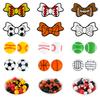 New Silicone Focal Beads Football Baseball Softball Silicone Round Beads For Jewelry Making DIY Handmade Accessories