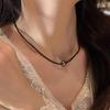 Ten Miles of Gray Traces|French-style romantic pearl necklace, versatile for commuting and workplace, collarbone chain