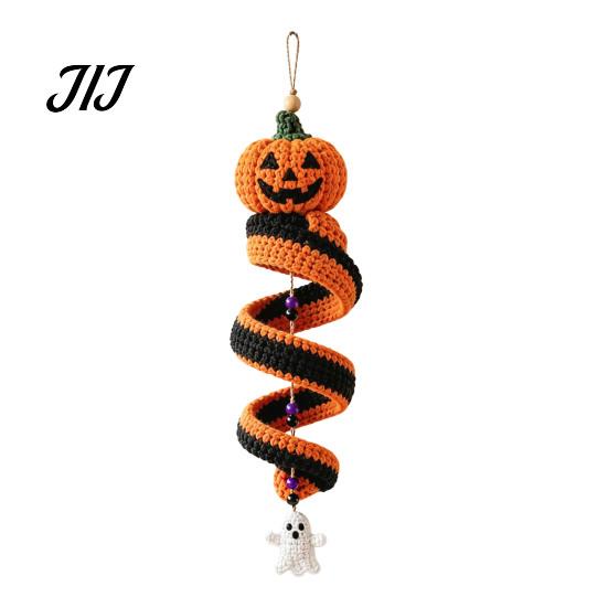 Kit de Tutorial Fácil de Fantasma de Crochê Kit DIY, Formato de Fantasma/Pinguim/Veado/Boneco de Gengibre/Abóbora, Artesanato Espiral Presente para Entusiastas Enfeite de Artesanato