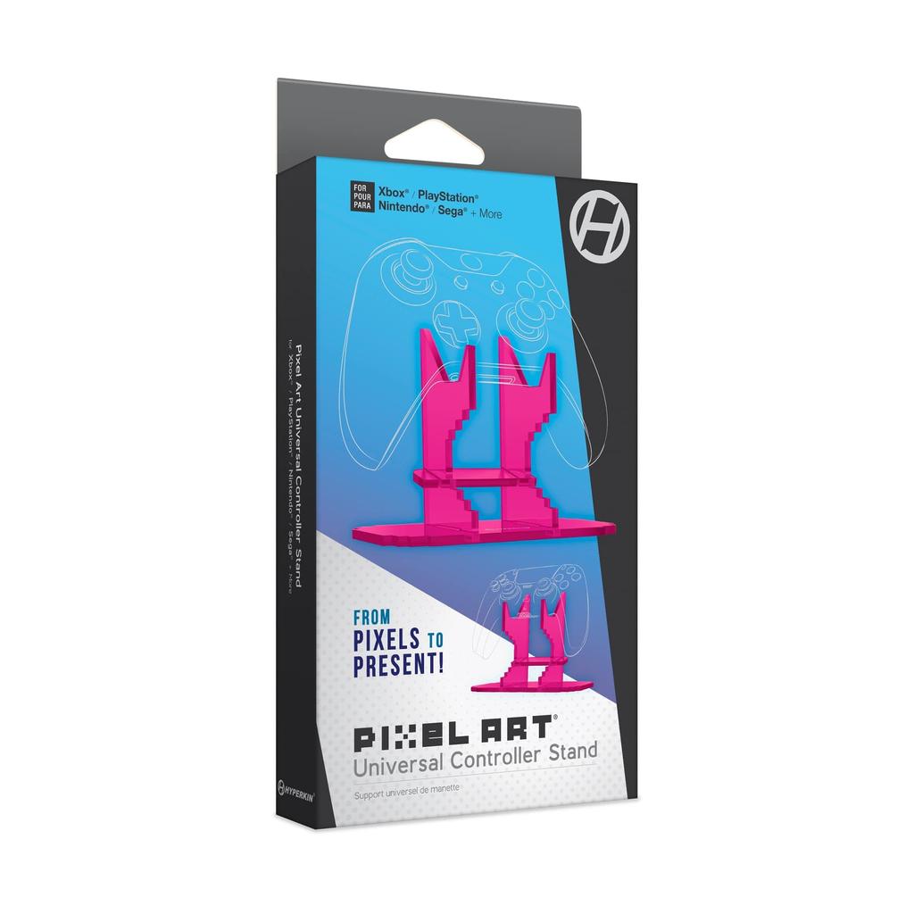 Hyperkin Pixel Art Universal Controller Stand Pixel Art Controller Stand Pink More Controller Stand / Xbox® / PlayStation® / Switch® /