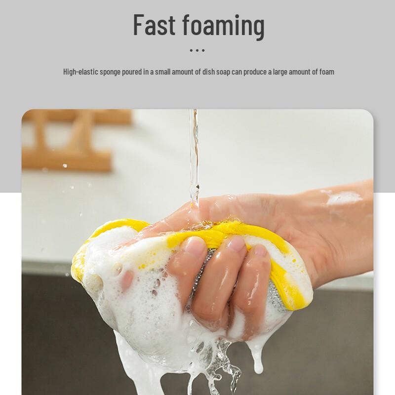 5-Piece Kitchen Dishwashing Sponges