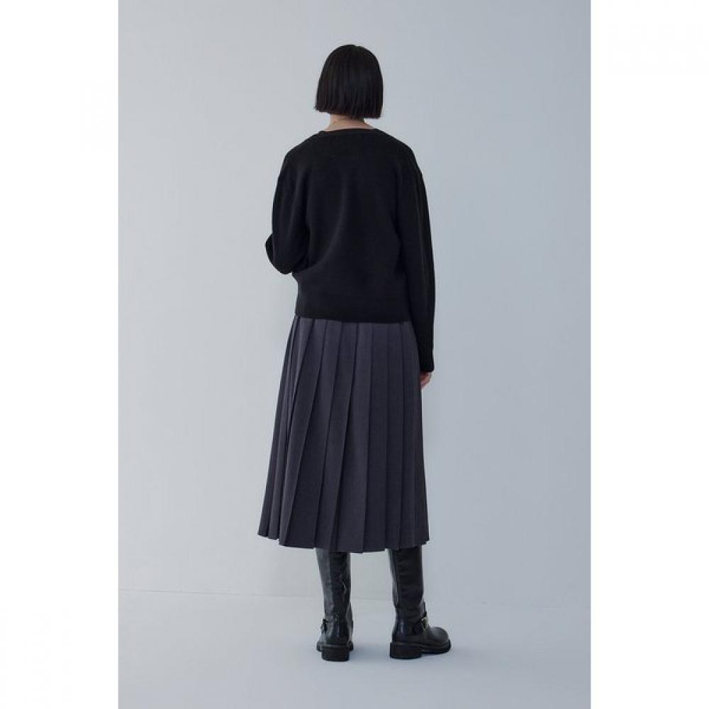 Vov Stretch Belted Pleated Skirt 7156135002
