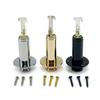 1set 6.35mm Copper Guitar Mono End Pin Endpin Socket Plug Replacement Guitar Strap Button Plug Socket With Screws