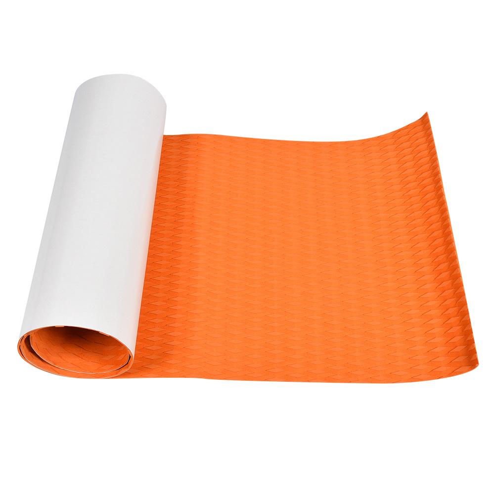 EVA Imitation Teak Anti Slip Surfboard Yacht Boat Traction Pad Grip Mat Decoration (Orange)