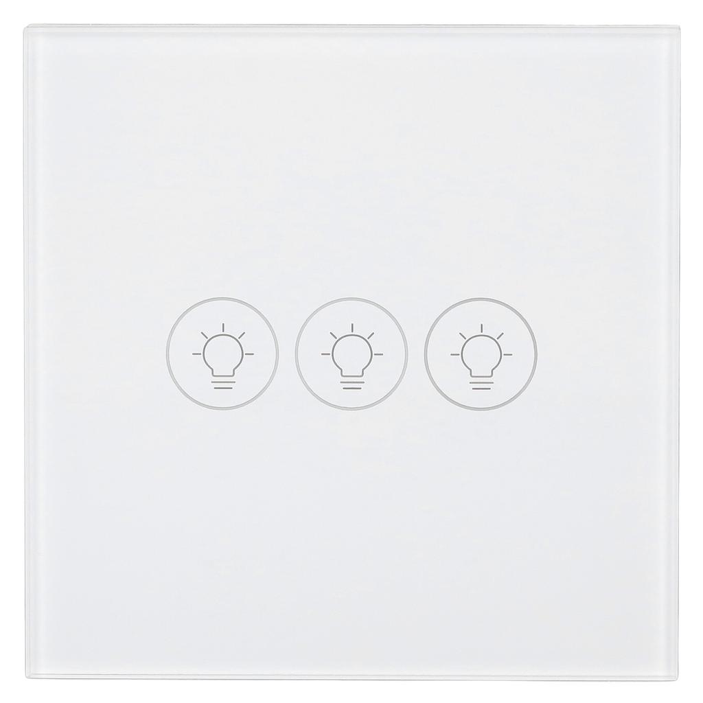 WiFi Touch Light Switch Voice Control Dimmable Smart Wall Touch Switch with Timer for Tuya 90?250V