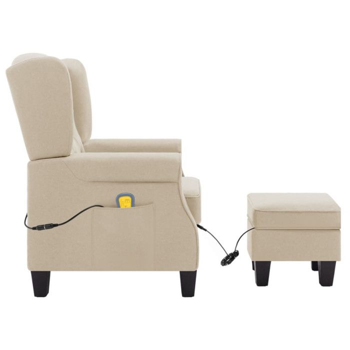 VidaXL Fauteuil de Massage avec Repose-pied Fauteuil de Relaxation Electrique Siège de Salon Salle de Séjour Maison 320170