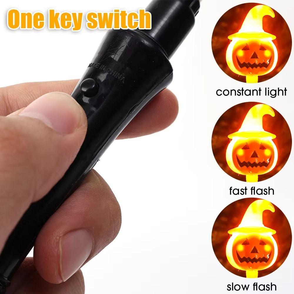 Světélkující jarní třpytivá tyčinka LED dýně duch ruční lucerna Halloween dýňová lucerna dospělí děti