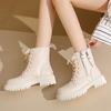 Chunky Heels New Women's Shoes, Fashionable and Casual, Thick-soled Ankle Boots