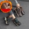 GKTINOO Genuine Leather Mixed Colors Sneakers 2024 New Casual Winter Plush Women's Shoes Thick Sole Retro Sports Shoes