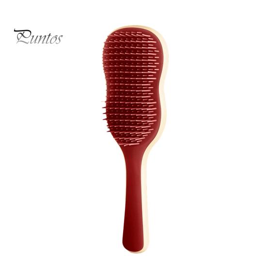 Peigne de massage à coussin d'air avec poils doux, peigne de coiffure à long manche pour éviter les enchevêtrements de cheveux, brosse antistatique de massage du cuir chevelu pour femmes et filles