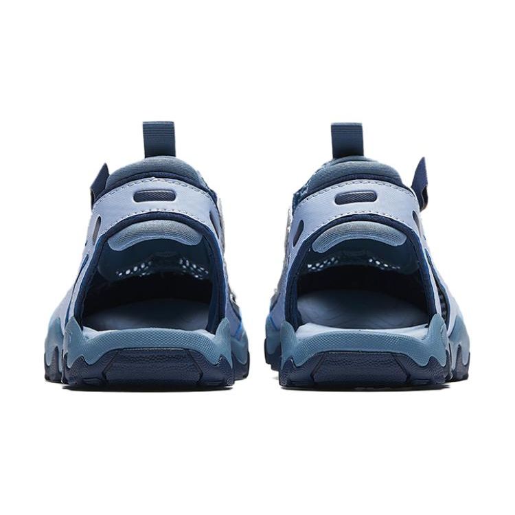 Anta Kids Adjustable Toe Cap Non-Slip Durable Sandals Kids Sandals Blue Gray A312426953-3