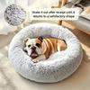 100% Thickened Large Round Plush Dog Bed Cat House,Non-Slip Bottom Mat, Artificial Fur Material, Warm,Soft, Pet Halloween Gift