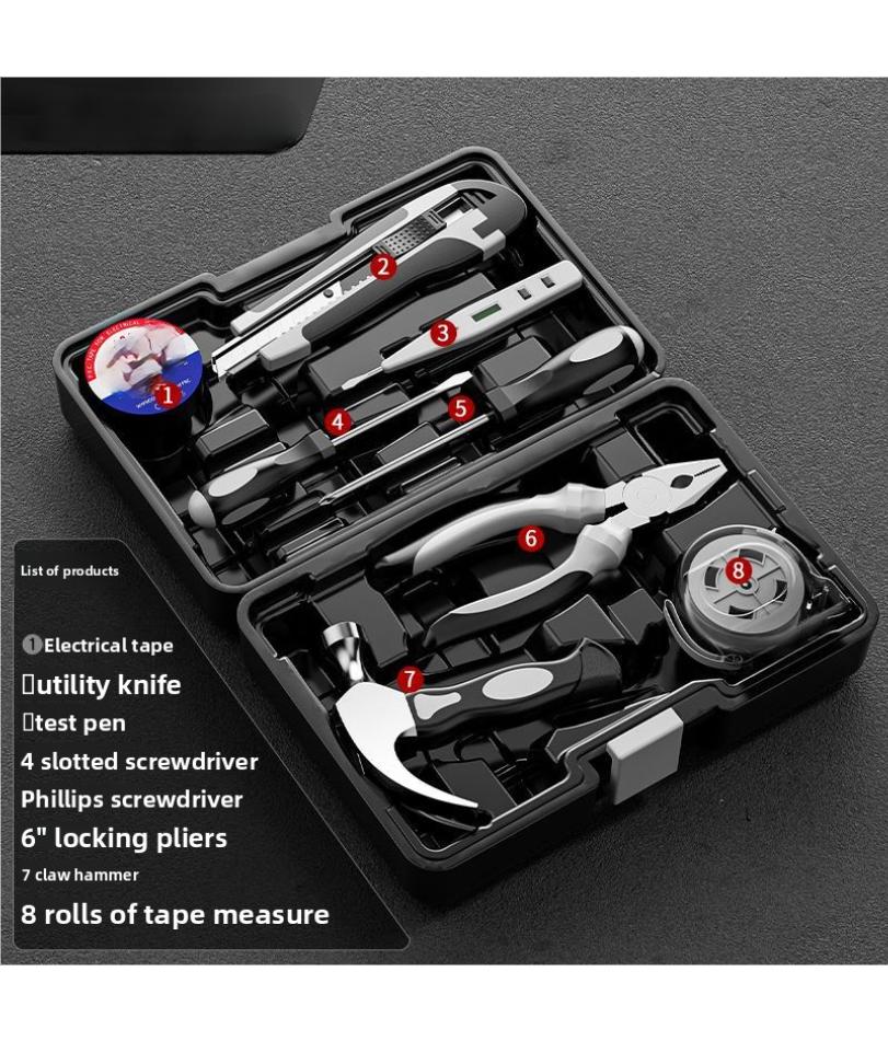 Toolbox Set for Home Use, Multifunctional Repair Kit, Electrician Hardware Daily Maintenance Combination Tool Set Collection