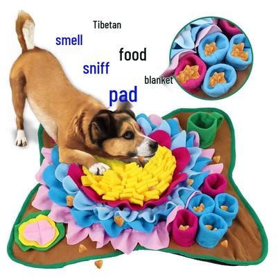 Tapis d'exploration et d'alimentation lente pour animaux de compagnie: Nid anti-étouffement pour cacher la nourriture et l'entraînement, Idéal pour les chiens et les chats