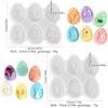Easter Silicone Molds Rabbit Egg DIY Epoxy Resin Plaster Clay Mold Easter Party Home Ornaments Pendant Charms Making Mould Gift
