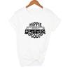 Hippie Print Graphic Women T Shirt Short Sleeve O Neck Aesthetic Tshirt Female Casual Ladies