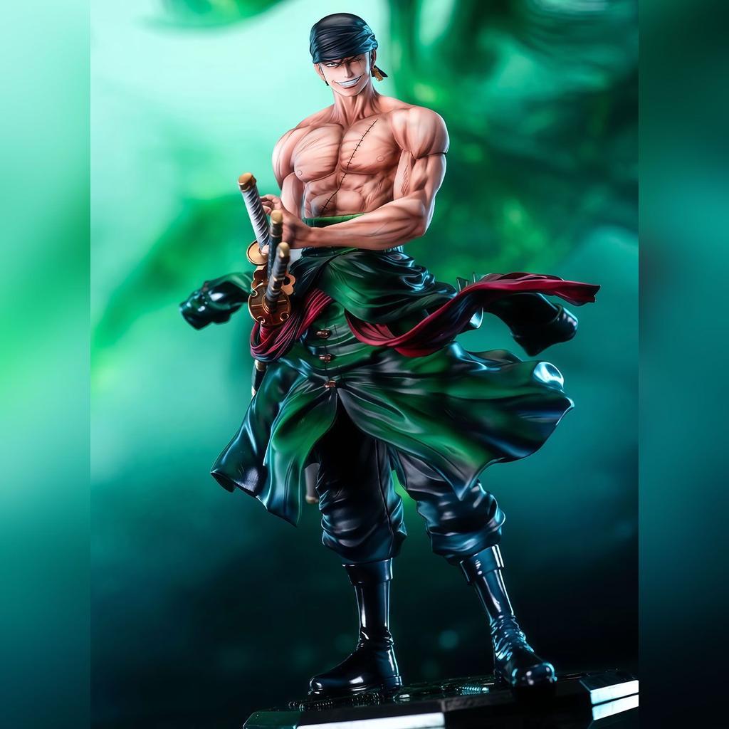 28cm One Piece Anime Figure Roronoa Zoro Figure Zoro Figurine Pvc Gk Statue Model Dolls Collection Desk Decoration Toys Kids