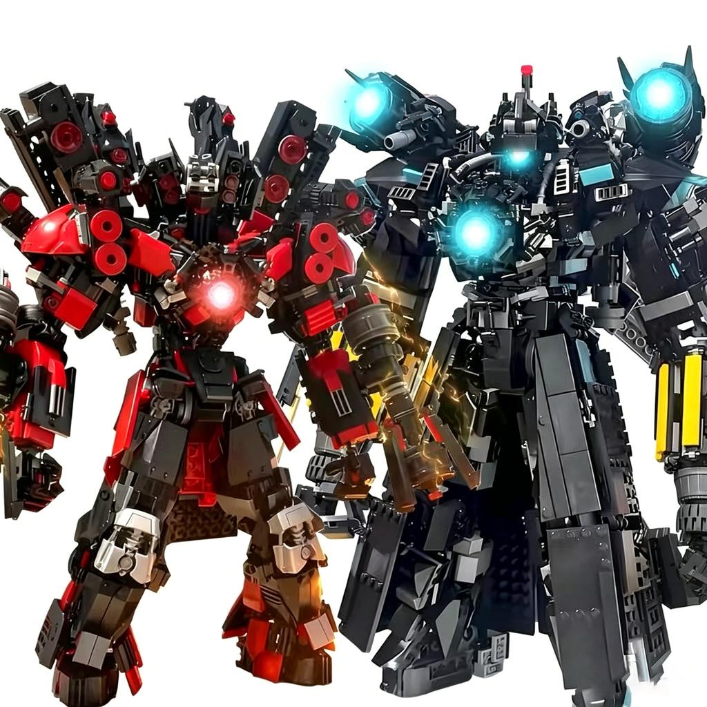 2026 Skibidi Toileted Man Building Blocks Upgraded VersionTitan Speaker King TVMan DIY Bricks Toys For Xmas Gifts