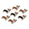 20pcs 23*24mm Funny Puppy Charms Black and Orange Alloy Animal Charms  for Making Jewelry Crafts