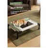 Elevated Pet Bed Iron Frame Mesh Surface Detachable Washable Dog Cat Sleeping Mat Moisture‑Proof for All Seasons