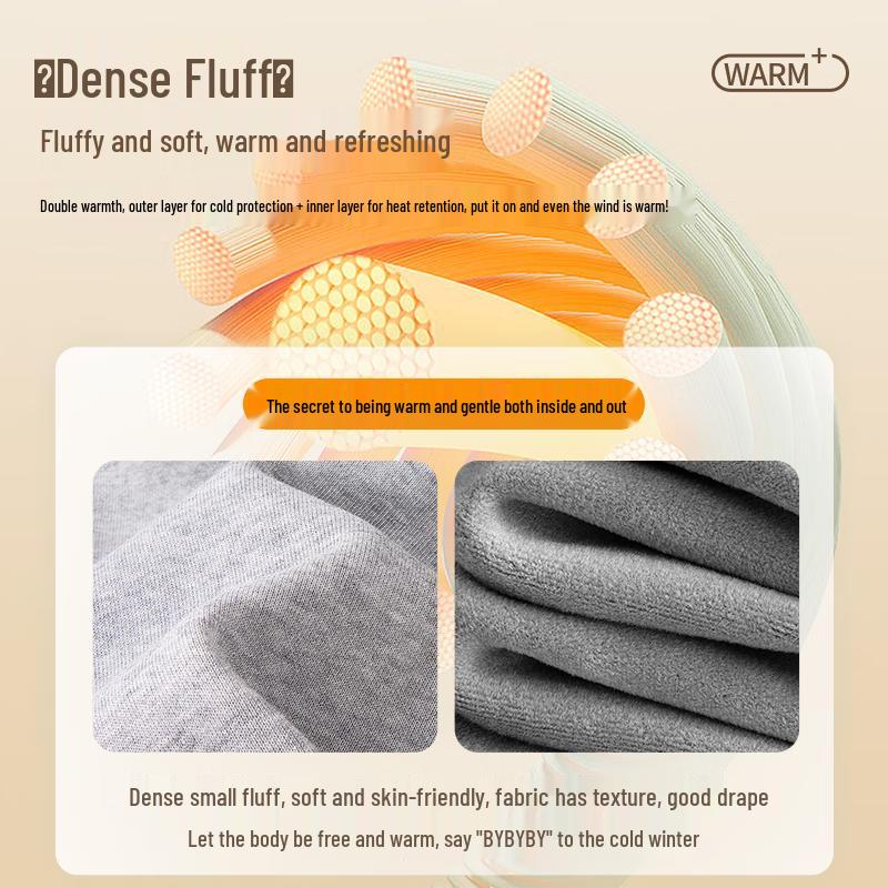 MINISO Men's Winter Warm Fleece-lined Casual Straight Leg Pants