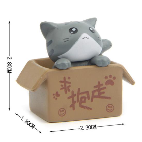 Display-Form, Katzen-Topfpflanzen-Muster, Landschaftsornamente, PVC-Gartenfiguren für Balkon