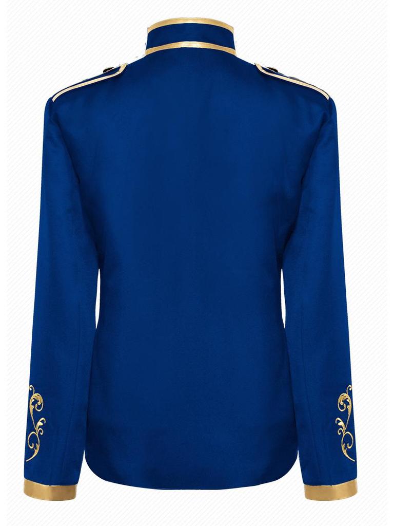Manzhixin Men's European Court Prince Embroidered Sports Jacket