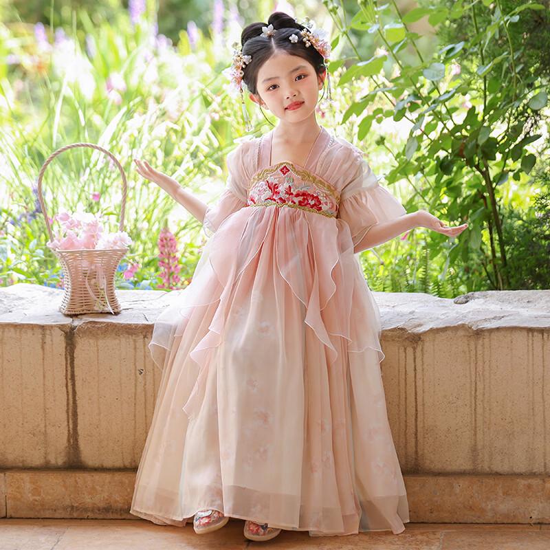 Anneyol Girls' Summer Hanfu Princess Dress