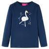 T-shirt enfants à manches longues bleu marine 92/104/116/128/140