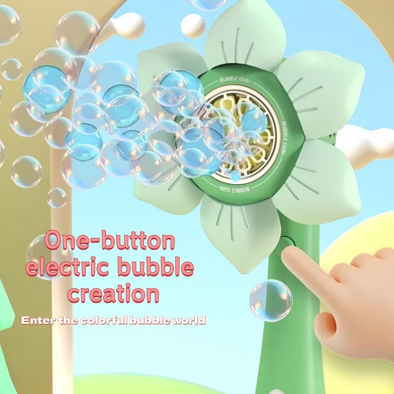 New Handheld One-Button Automatic Flower Bubble Machine, Wedding Atmosphere Prop, Perfect Gift