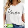 Letter Print Casual Round Neck Short Sleeve T-shirt New Summer Women's Wear T48