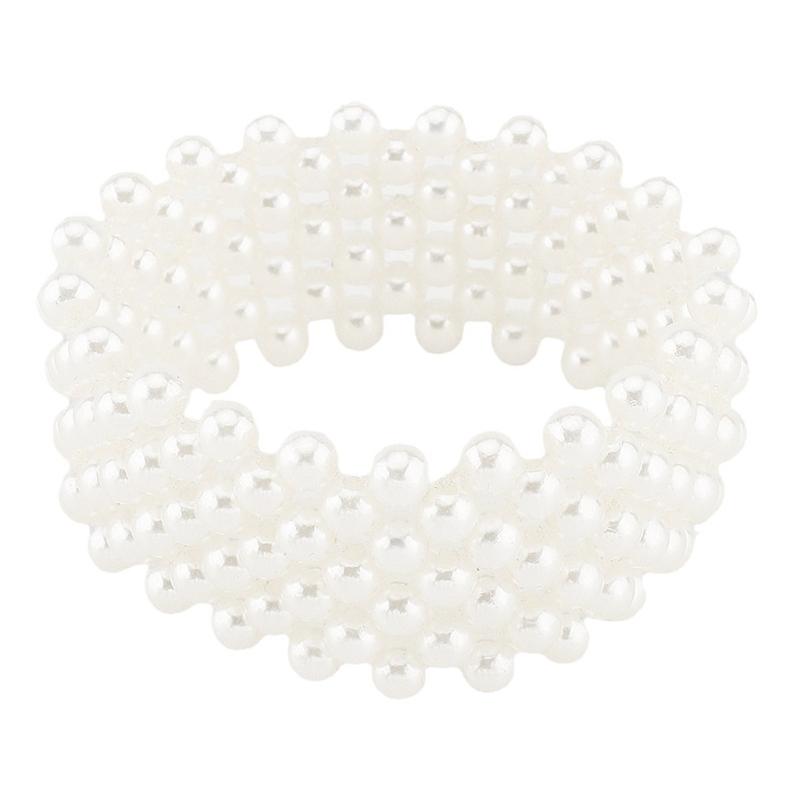 Faux Pearls Accessory Multipurpose Wear Resists Tarnish Cuff Bracelet Elegant Work and Party Wear Wristchain