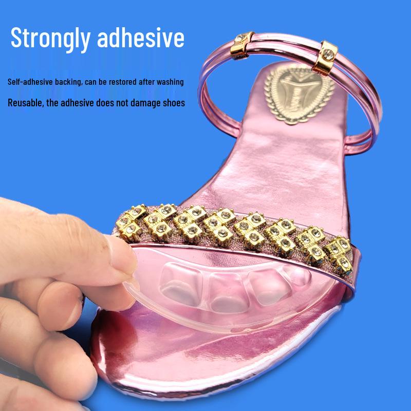 Silicone Shock-Absorbing Anti-Slip Forefoot Pad for High Heels