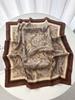70cm Design Hair Bands Square Scarves Fashion Print Satin Silk Scarf for Women Neckerchief Wrist Wraps Lady Ribbon Shawl Foulard