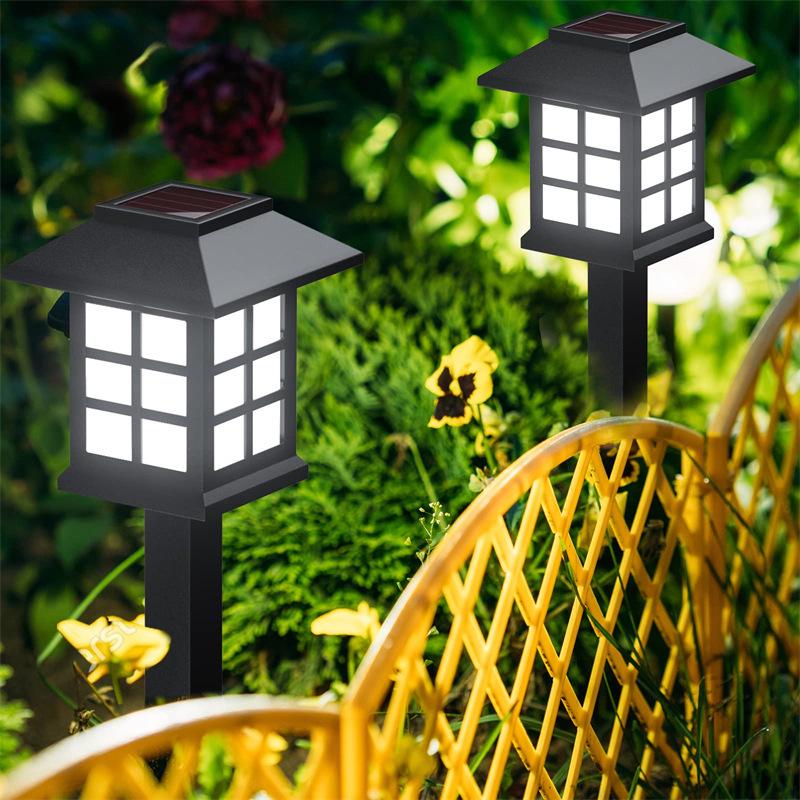 Retro Solar Garden Lamp with Ground Stake for Outdoor Lawn, House, Courtyard, and Atmosphere Lighting
