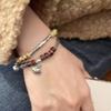 Amber Exquisite Retro Peace Lock Bracelet For Women Geometric Design Artistic