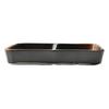 Yakishime Two-Piece Plate (Medium) [74 X 131 X 21mm] Divided Plate