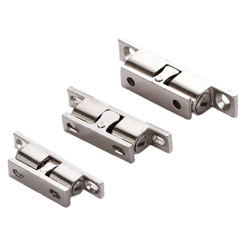 1 Stück Messing Druckkugeln Verschluss Tür Federklemme Schranktür Schnapper Silber Doppelkugelverschluss Schranktür Riegel 42/50/60/70mm