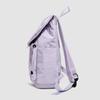Solid Black Flap Backpack with Drawstring Closure Side Pockets Adjustable Straps Casual Travel Daypack