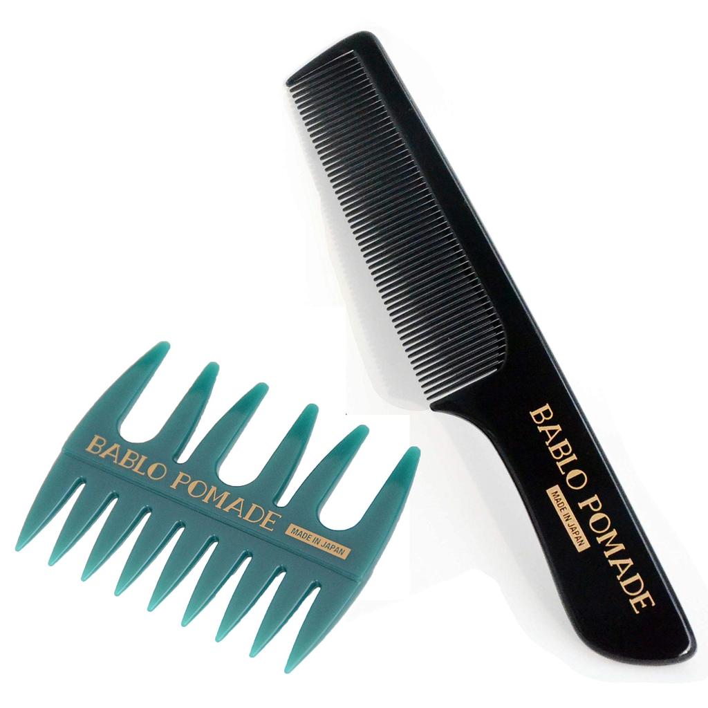 BABLO POMADE Mesh Comb Comb Set for Barber Shop (Green) - Men, Arame,